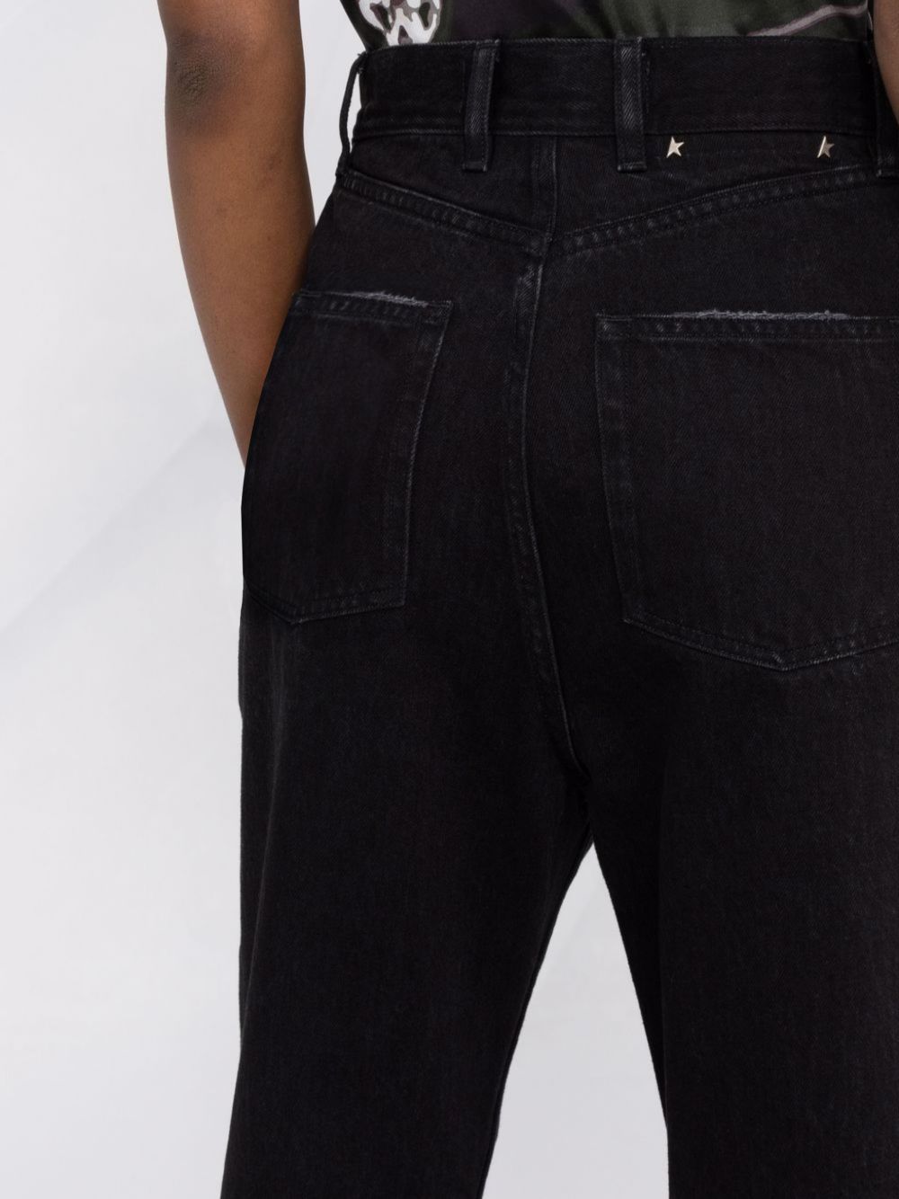 Golden Goose Women's Logo Patch Straight-Leg Trousers
