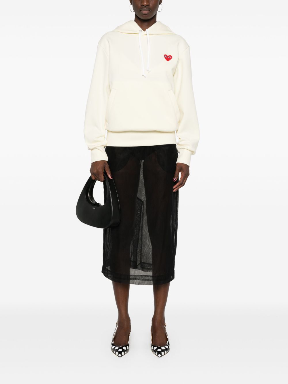 Comme Des Garcons Men's Hoodie With Logo