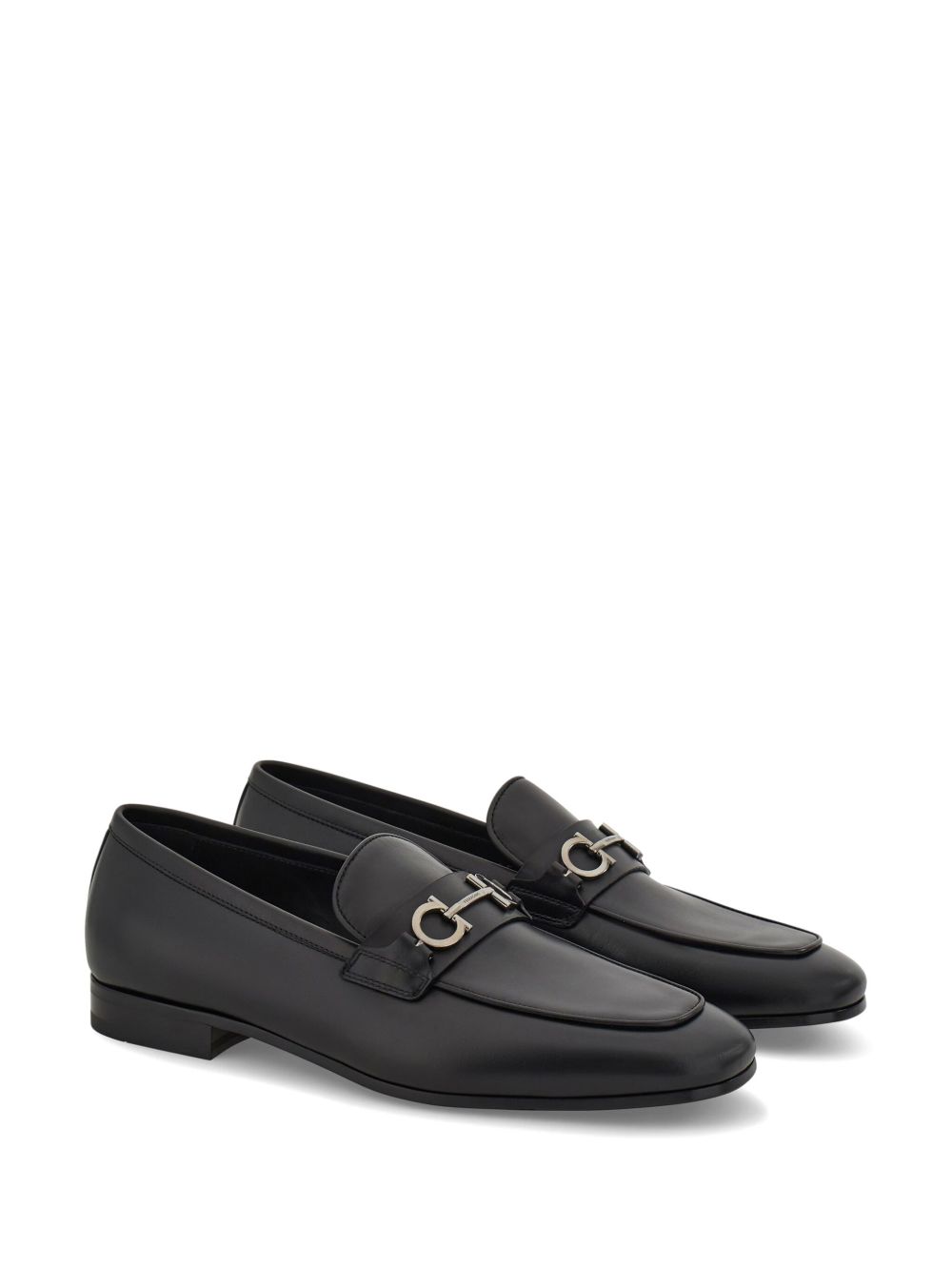 Ferragamo Men's Gancini Moccasins With Applique