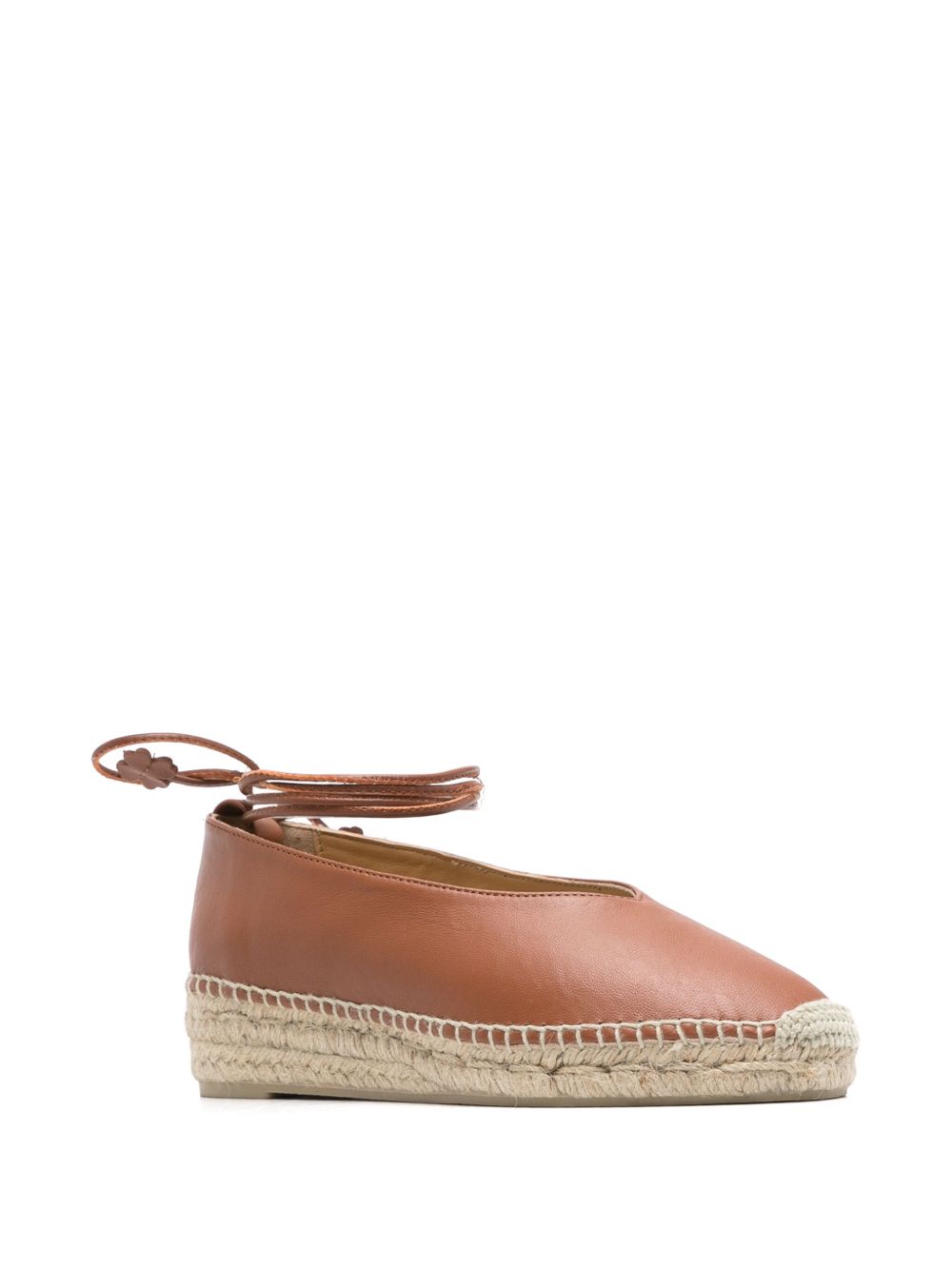 Castaner Women's Flat Shoes Leather Brown