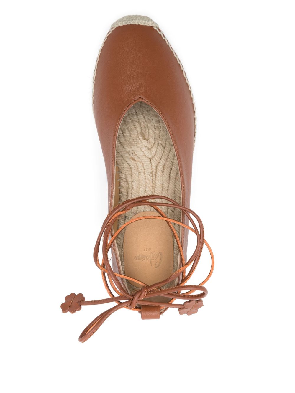Castaner Women's Flat Shoes Leather Brown