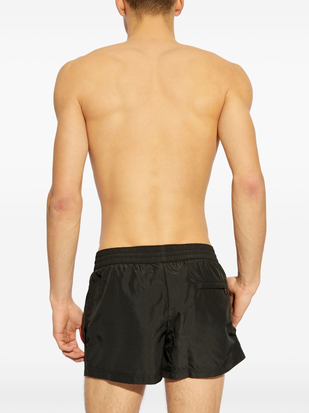 Dolce & Gabbana Men's Logo Plaque Swim Shorts