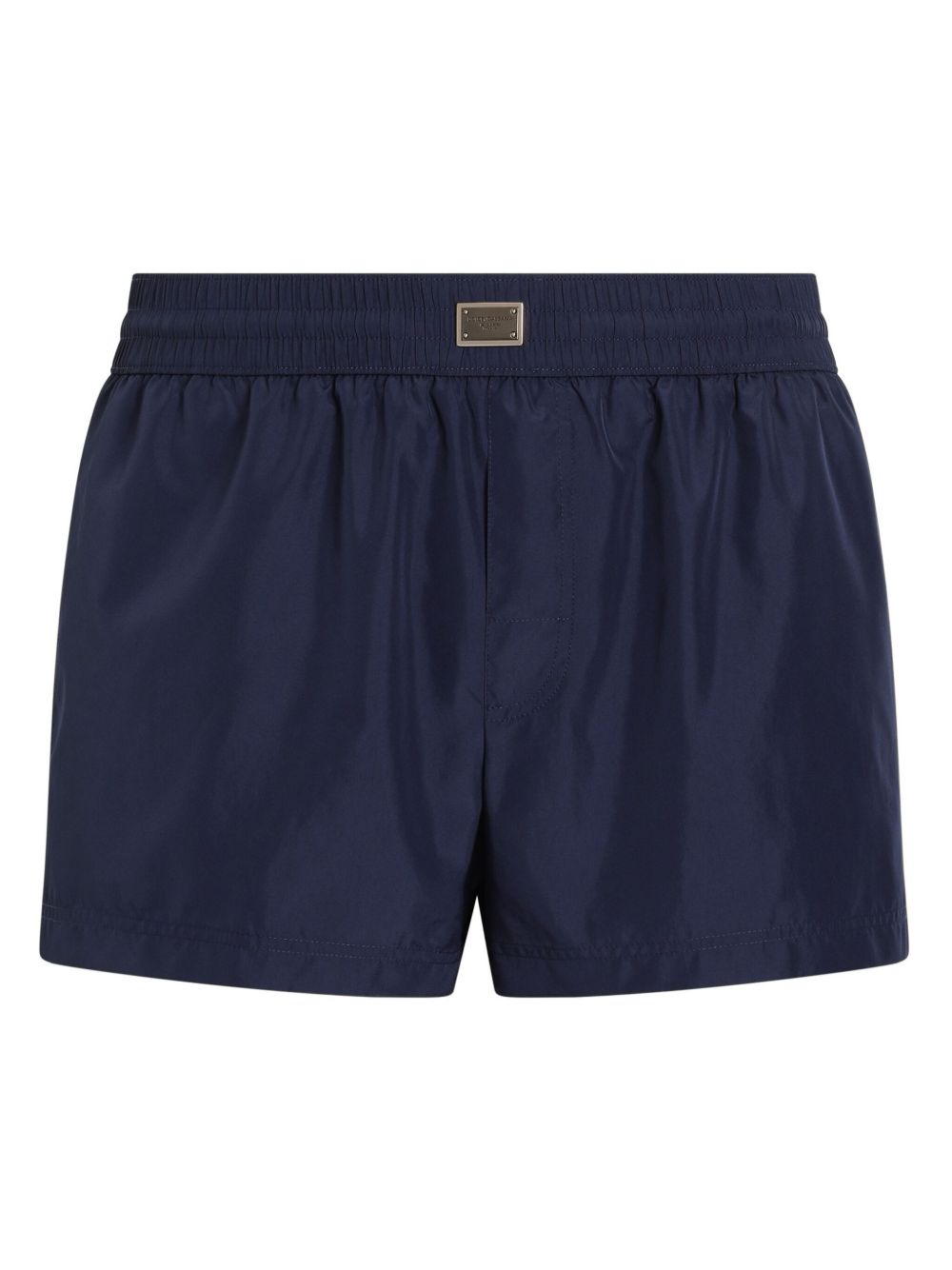 Dolce & Gabbana Men's Logo-Plaque Swim Shorts