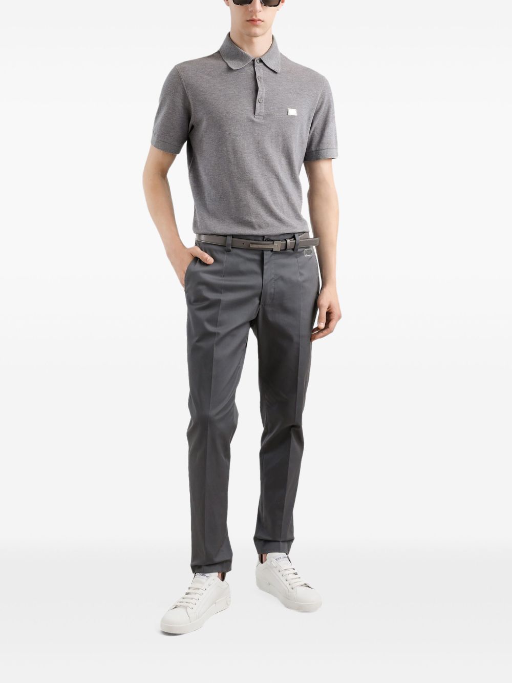 Dolce & Gabbana Men's Cotton Piqué Polo Shirt