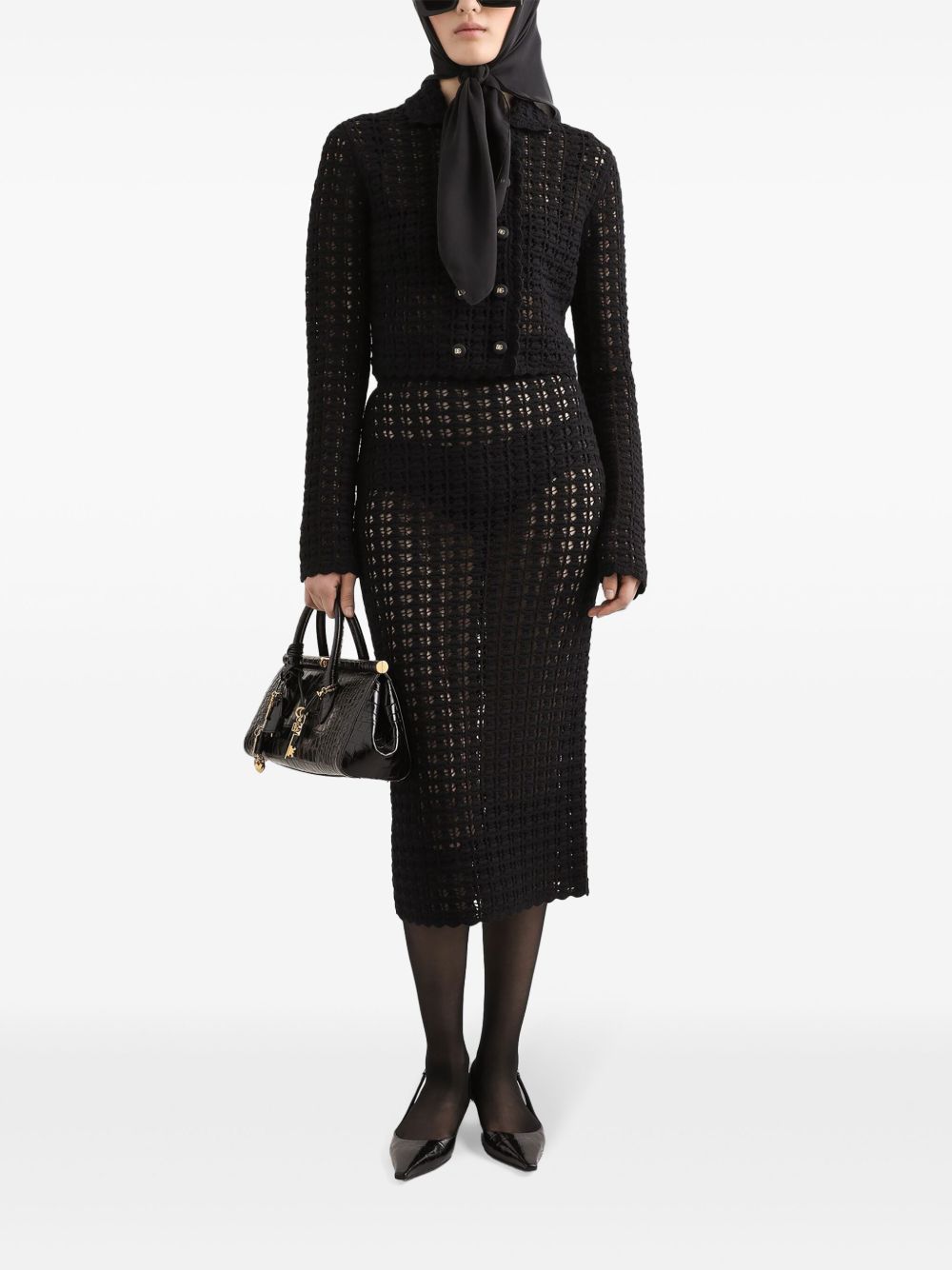 Dolce & Gabbana Women's Knitted Midi Skirt