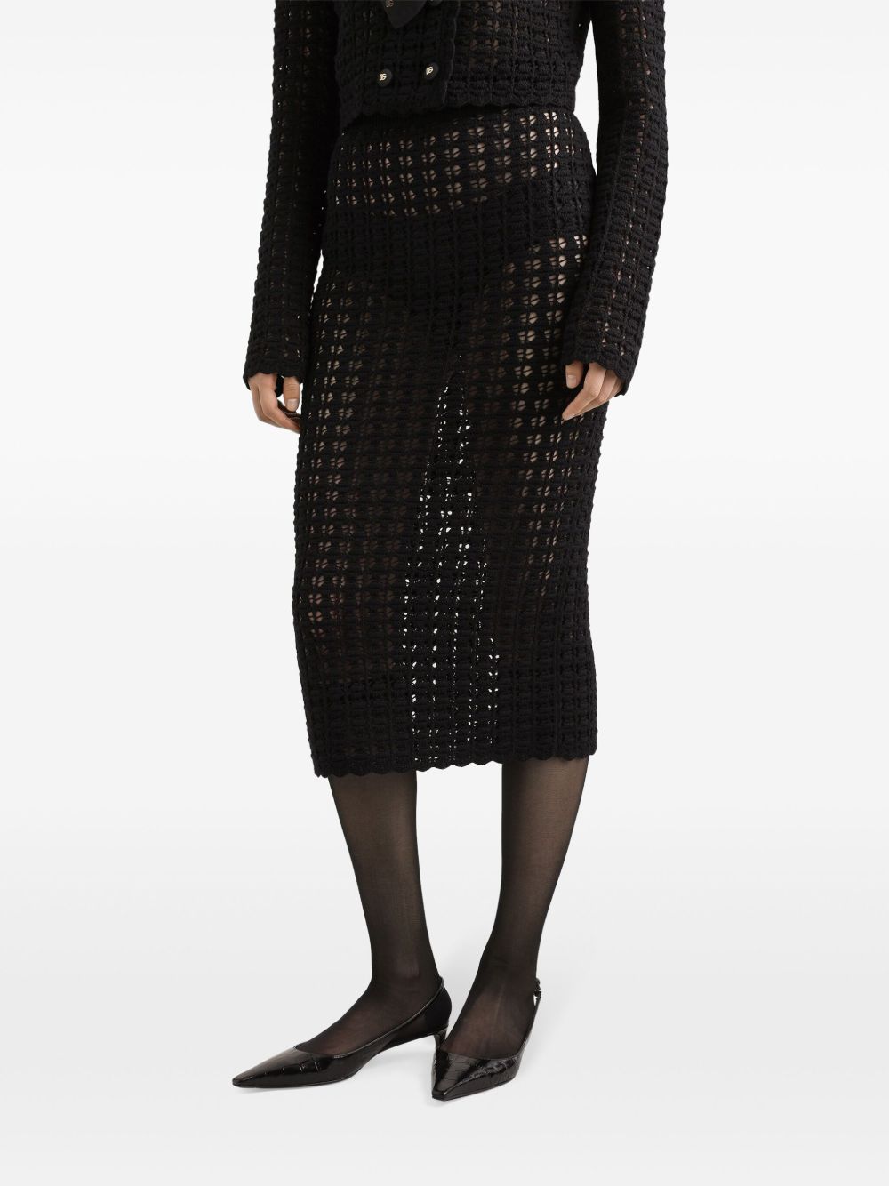 Dolce & Gabbana Women's Knitted Midi Skirt