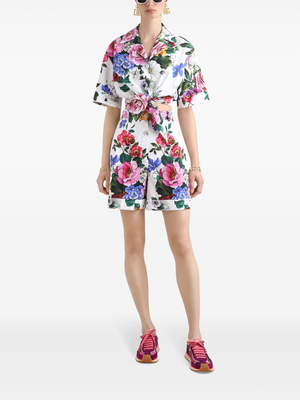 Dolce & Gabbana Women's Floral Print Shorts
