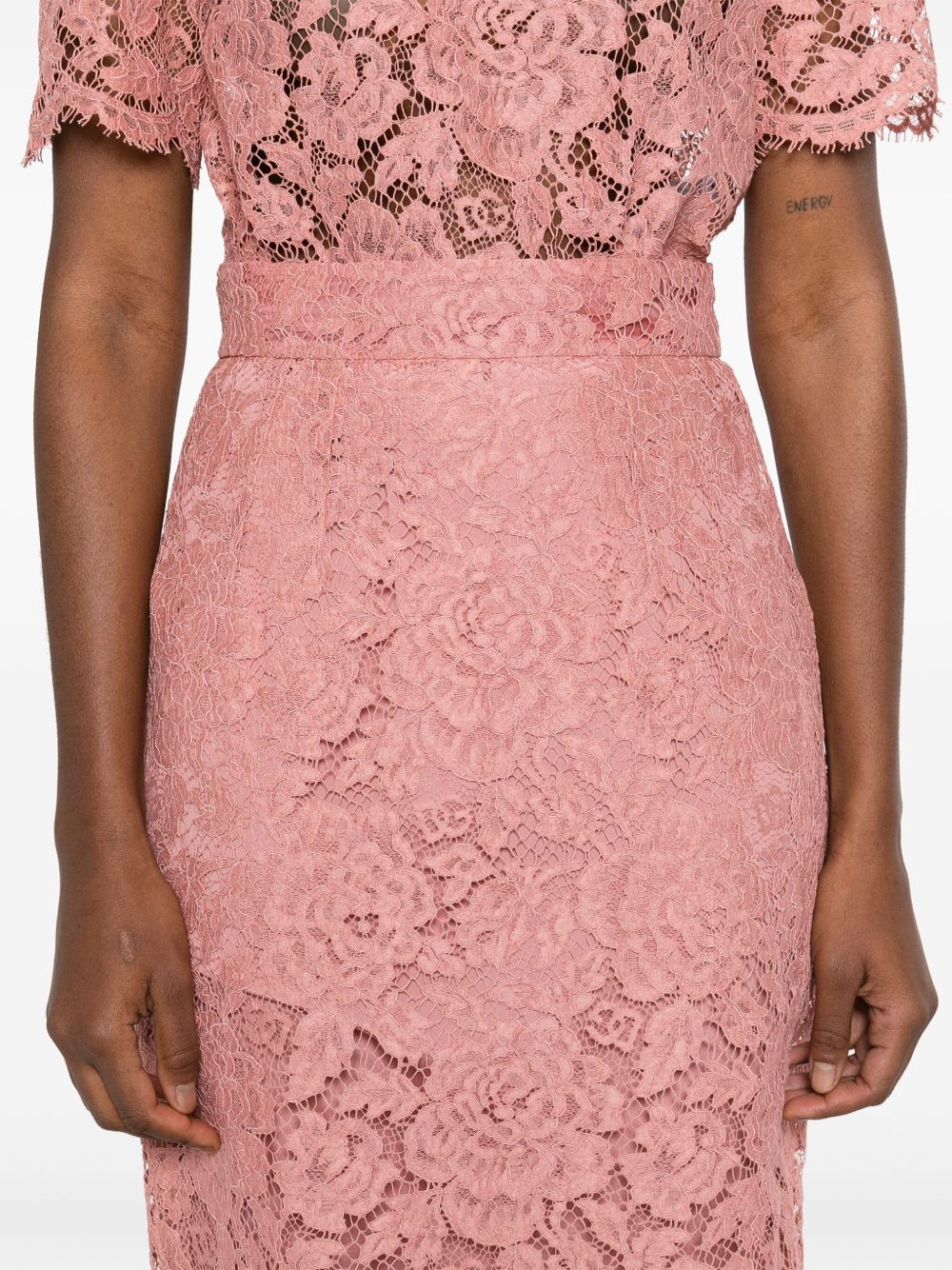 Dolce & Gabbana Women's Midi Skirt In Light Pink