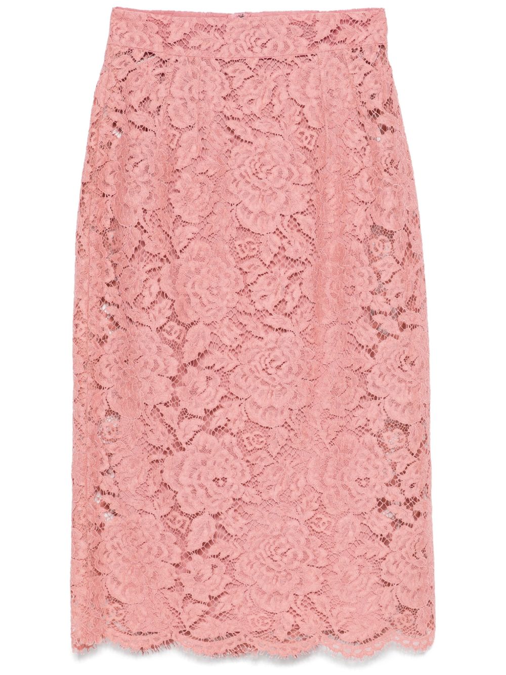 Dolce & Gabbana Women's Midi Skirt In Light Pink