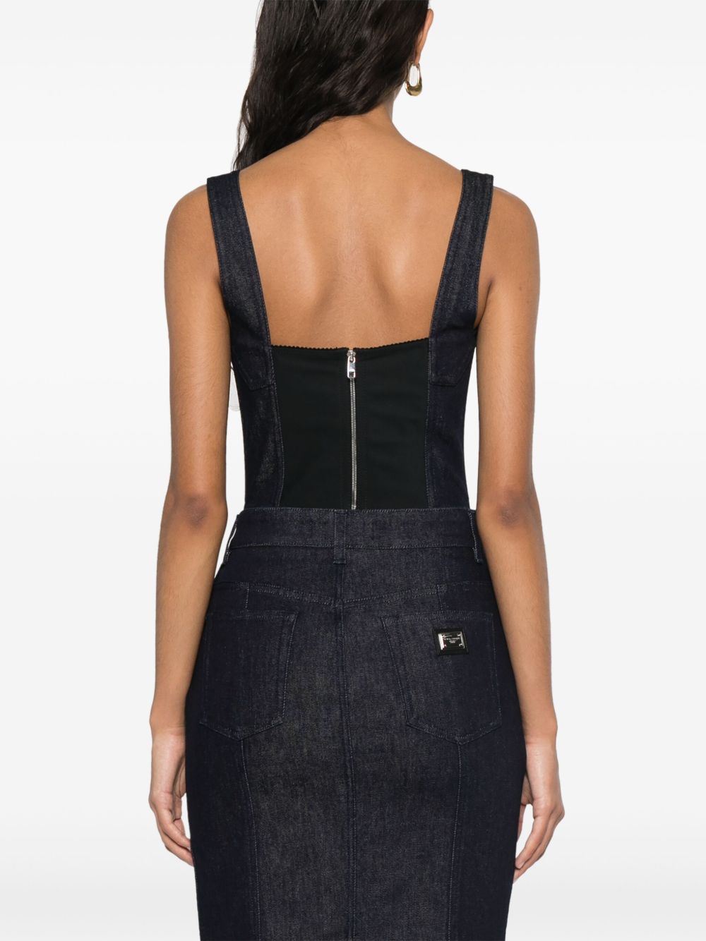 Dolce & Gabbana Women's Denim Corset Top