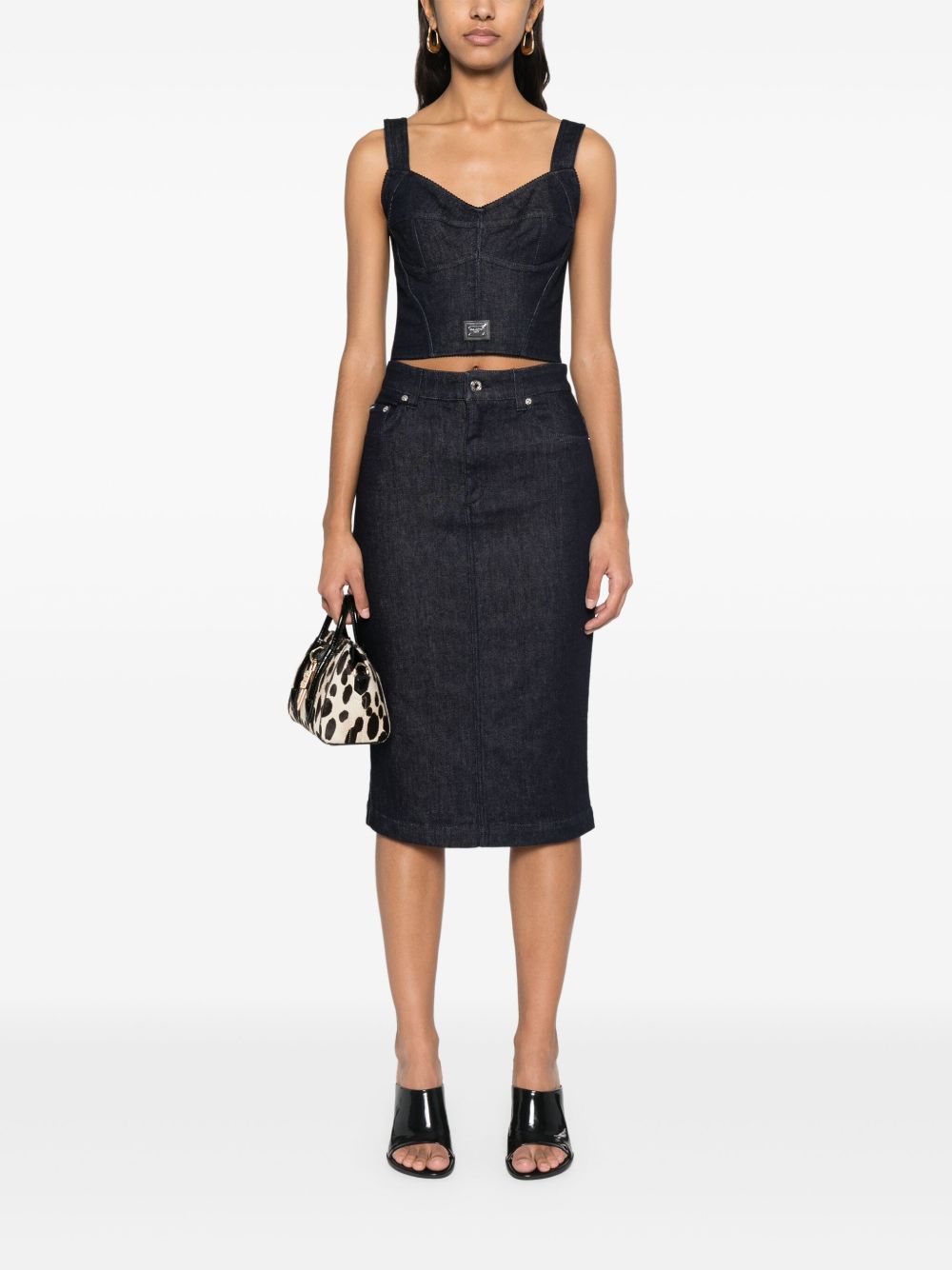Dolce & Gabbana Women's Denim Corset Top