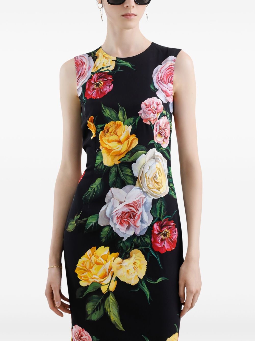 Dolce & Gabbana Women's Floral Print Midi Dress