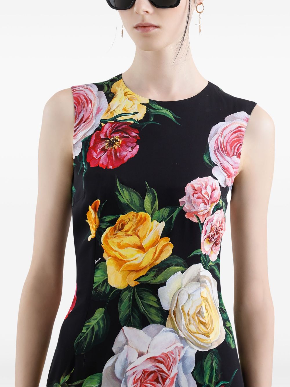 Dolce & Gabbana Women's Floral Print Midi Dress