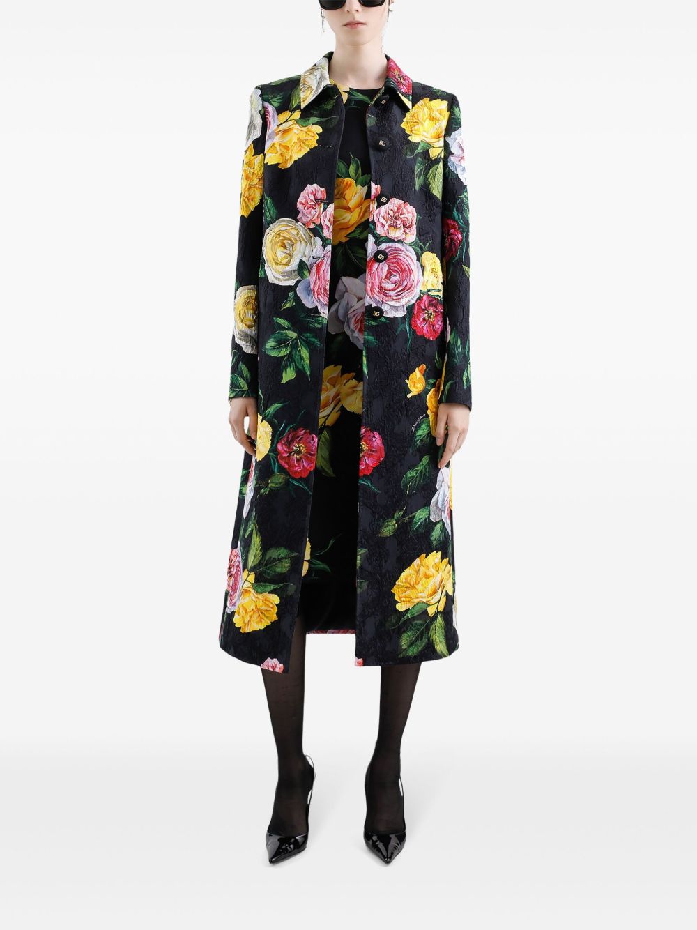 Dolce & Gabbana Women's Floral Print Midi Dress