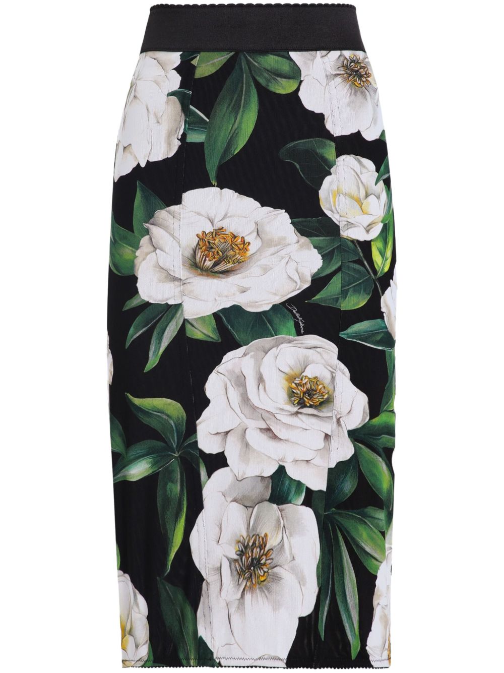 Dolce & Gabbana Women's Floral Print Elastic Pencil Skirt