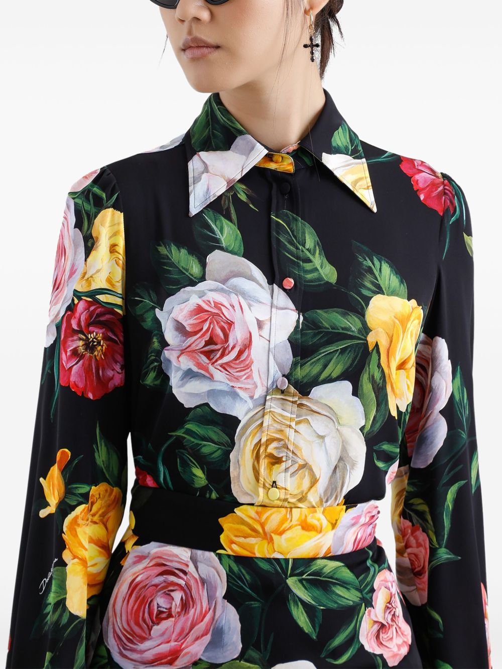 Dolce & Gabbana Women's Silk-Charmeuse Shirt