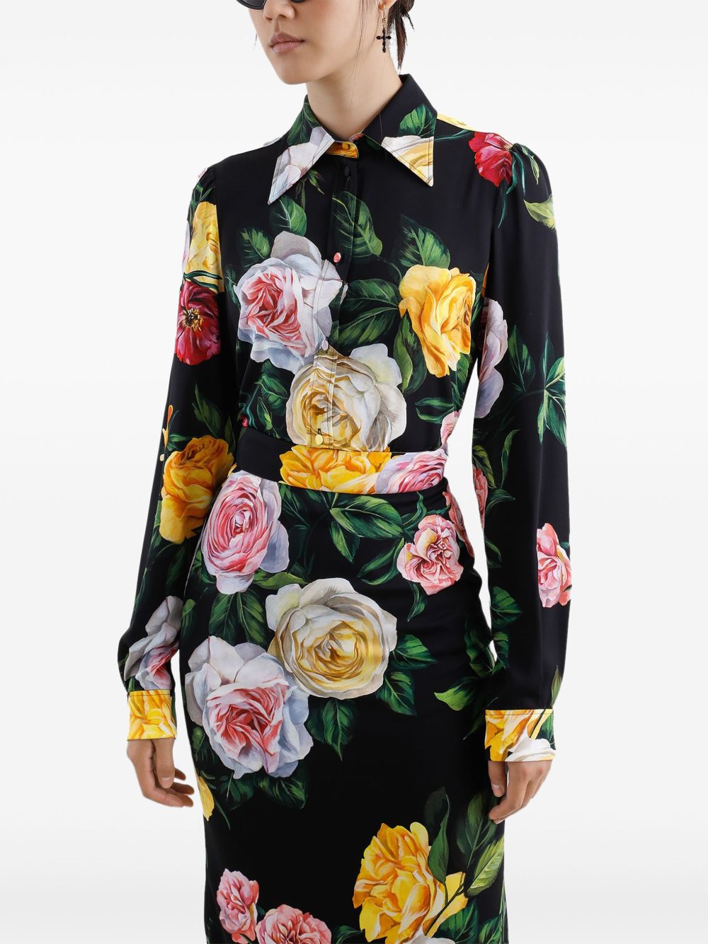 Dolce & Gabbana Women's Silk-Charmeuse Shirt