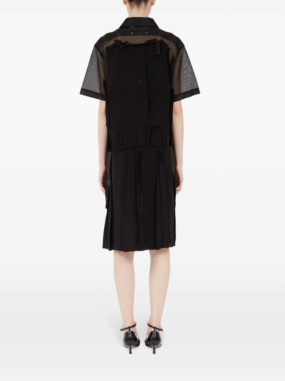 Maison Margiela Women's Midi Dress With Layered Design
