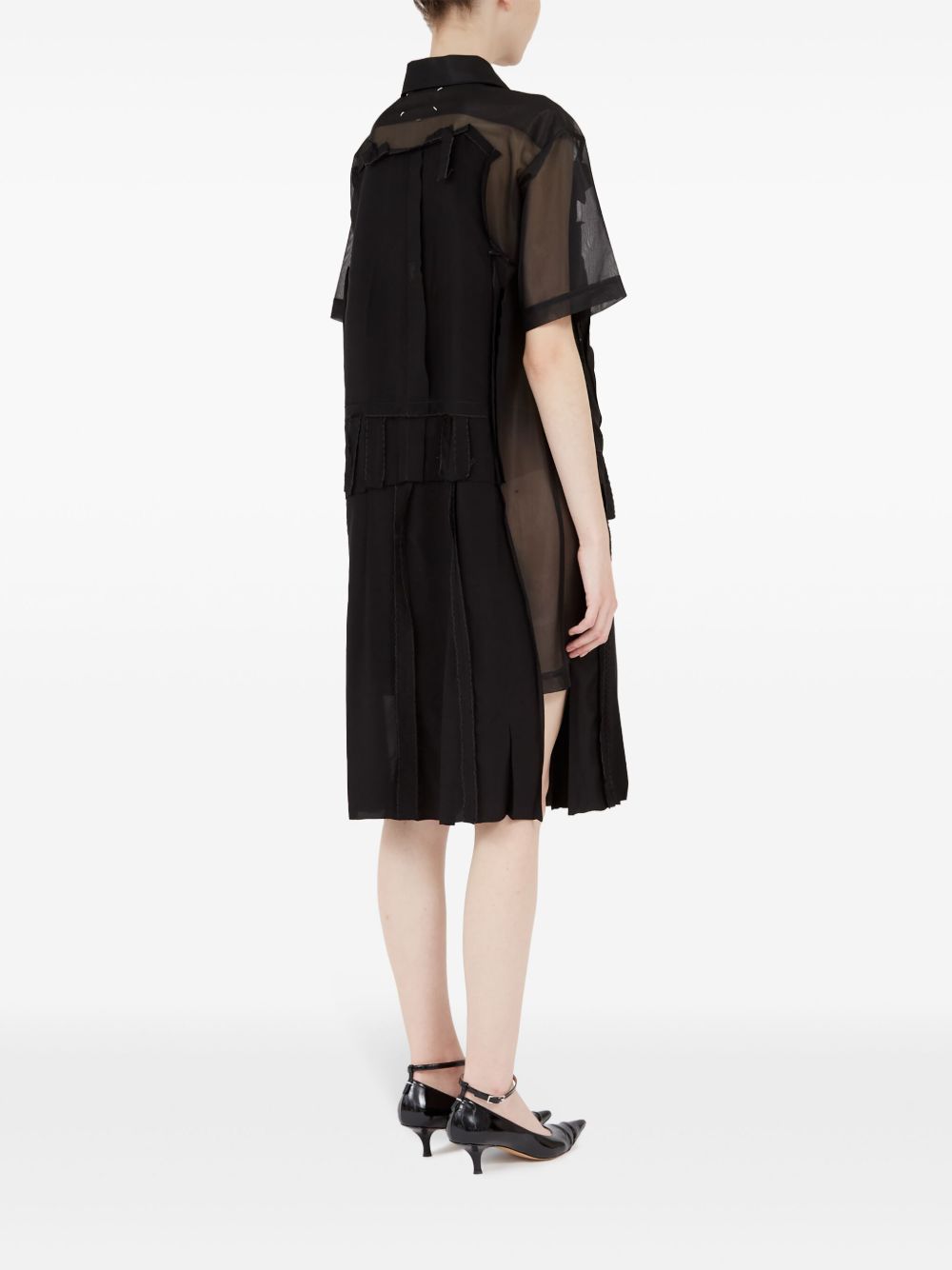 Maison Margiela Women's Midi Dress With Layered Design
