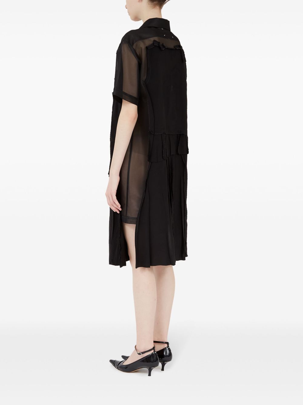 Maison Margiela Women's Midi Dress With Layered Design