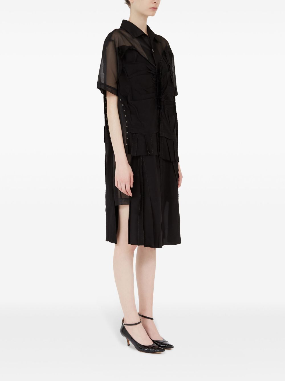 Maison Margiela Women's Midi Dress With Layered Design