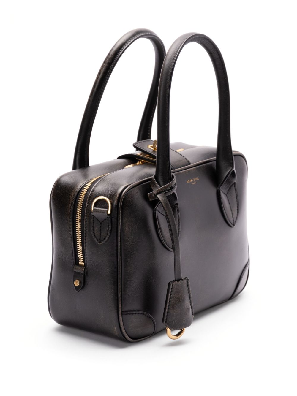 Golden Goose Women's Vita Bag In Smooth Black Leather And Gold Details