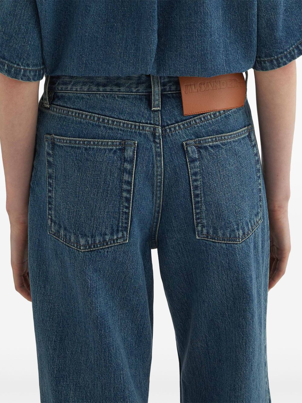 Jil Sander Plus Women's Denim Wide-Leg Jeans