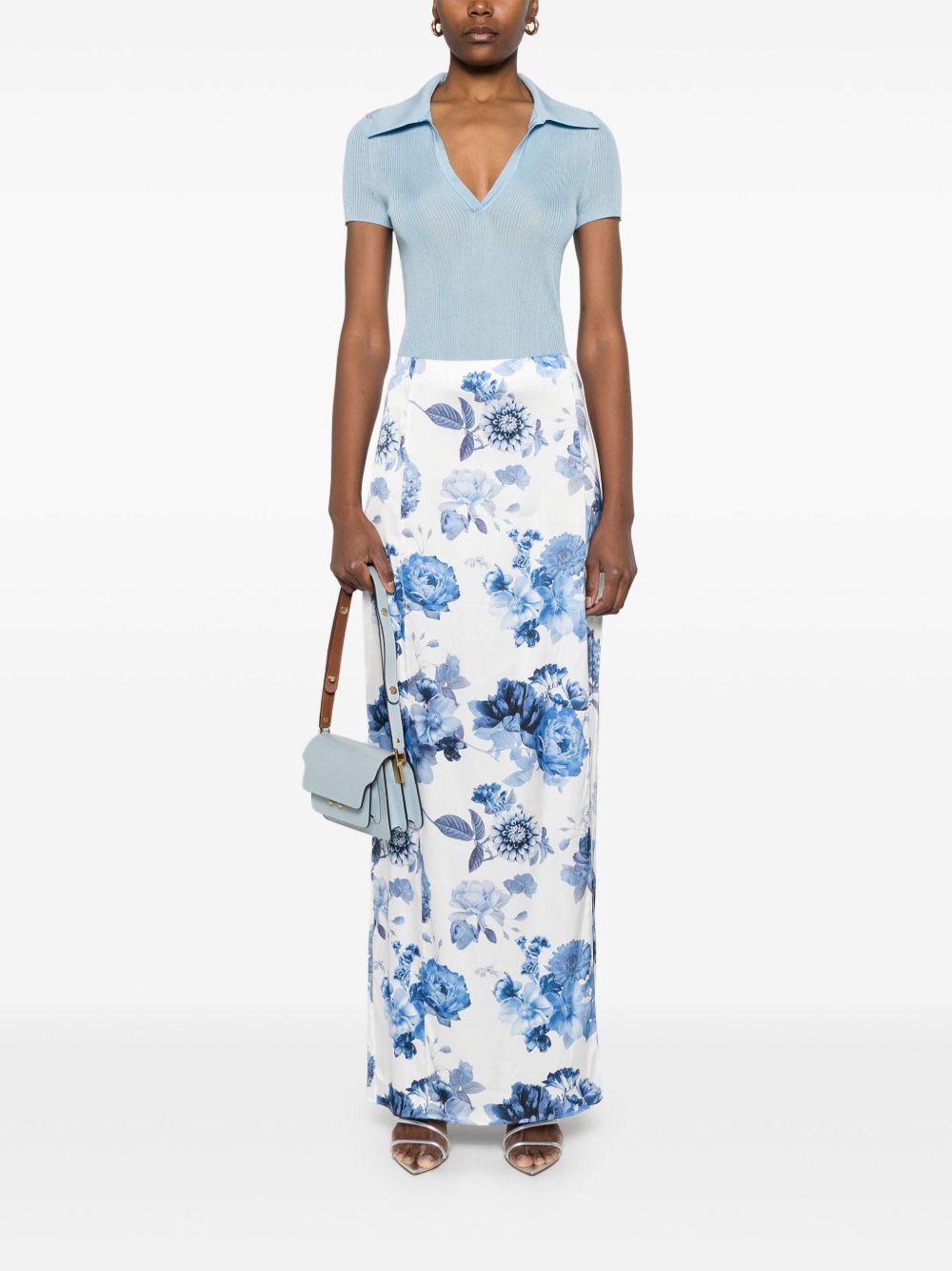 Alice + Olivia Women's Stephine Printed Long Skirt
