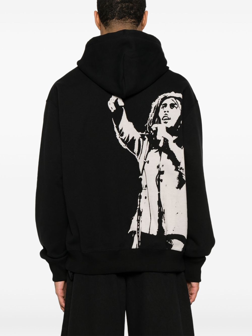 Junya Watanabe Men's Printed Cotton Hoodie