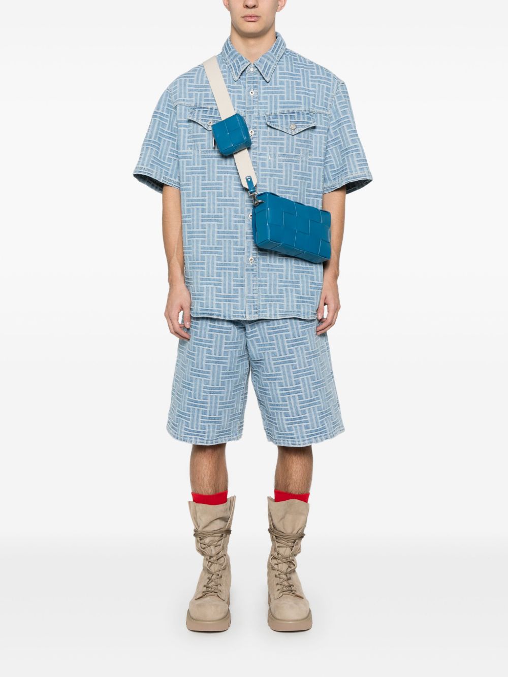 Kenzo Men's Shorts Clear Blue