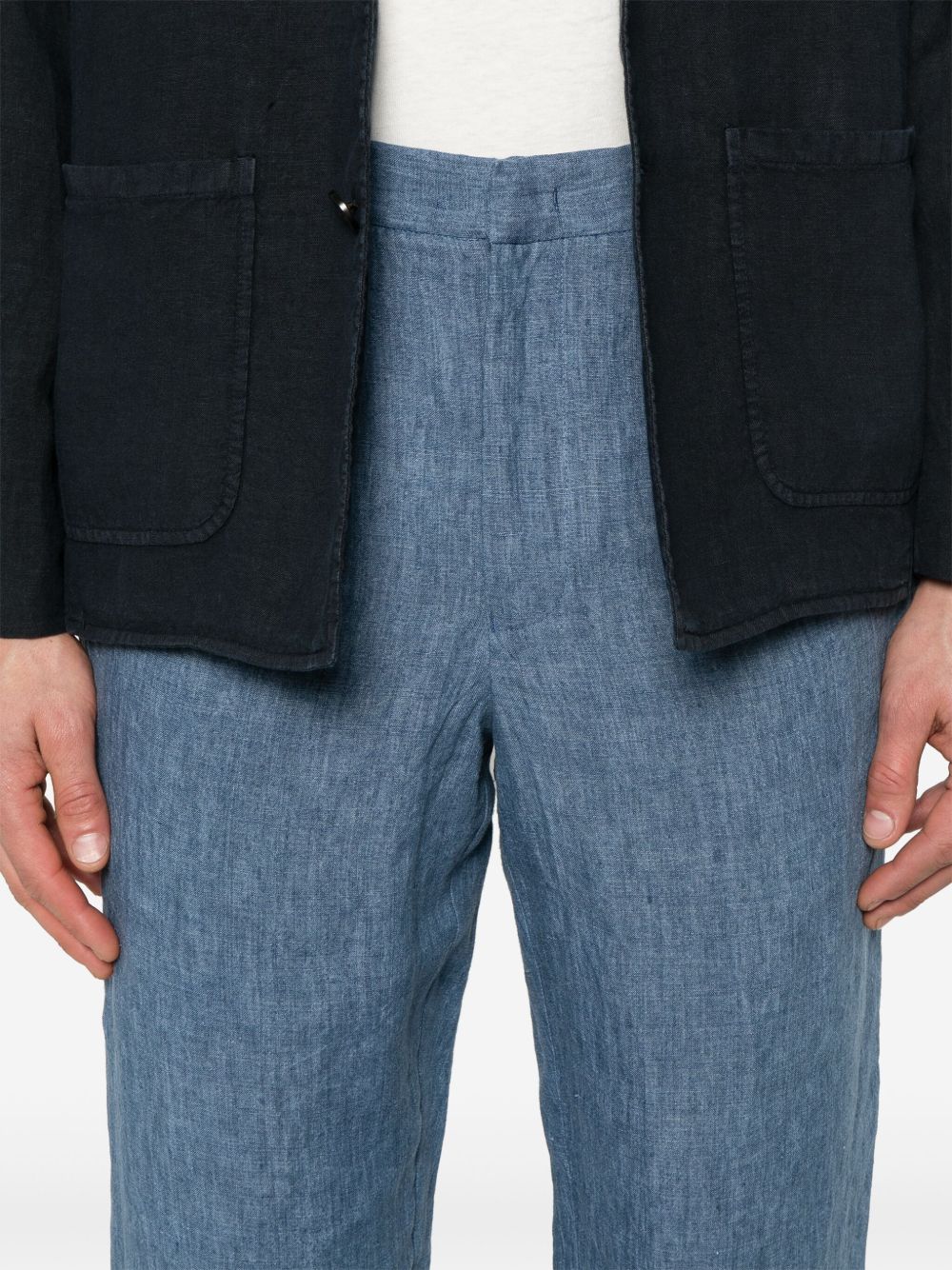 Emporio Armani Men's Trousers Clear Blue