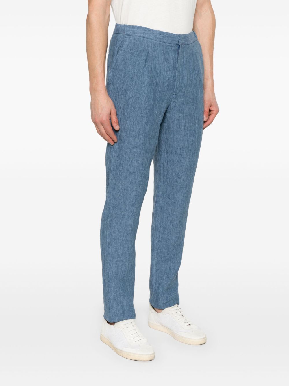 Emporio Armani Men's Trousers Clear Blue
