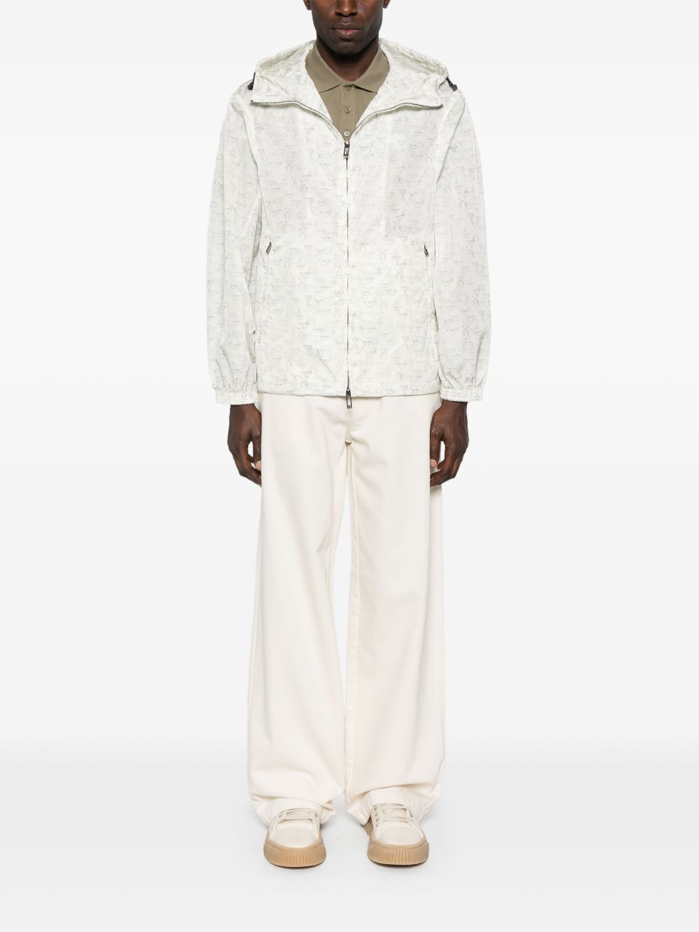 Emporio Armani Men's Coats White