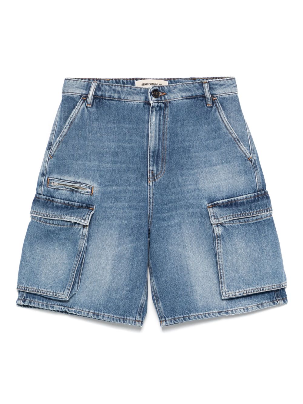 Semicouture Women's Shorts Clear Blue