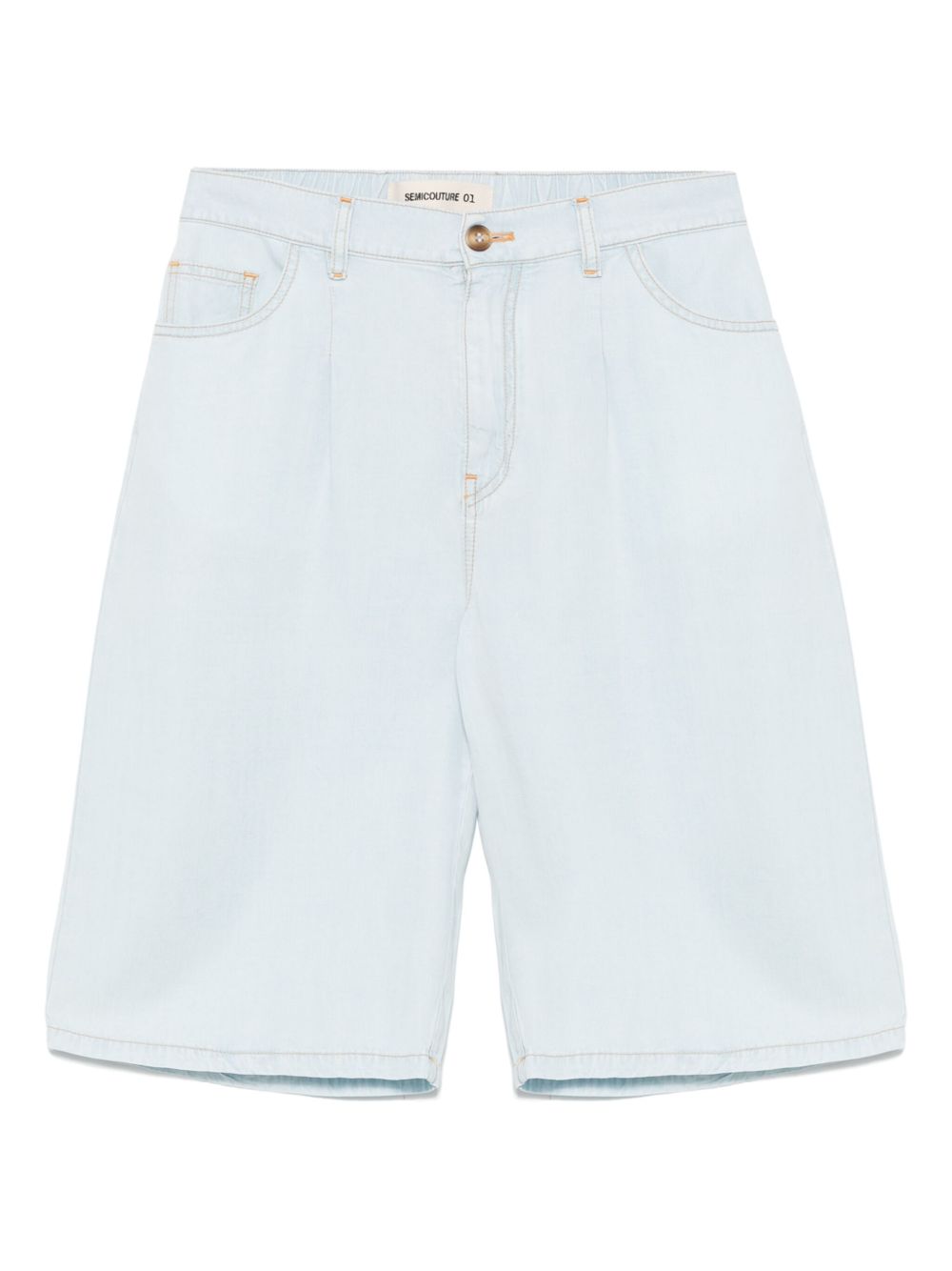 Semicouture Women's Shorts Clear Blue