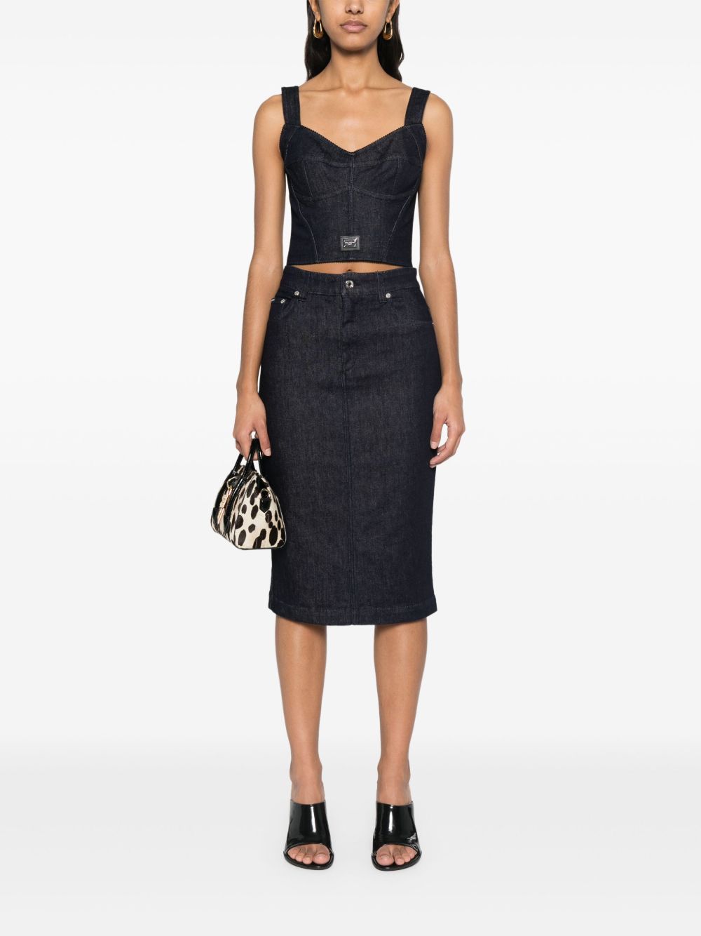 Dolce & Gabbana Women's Denim Midi Skirt