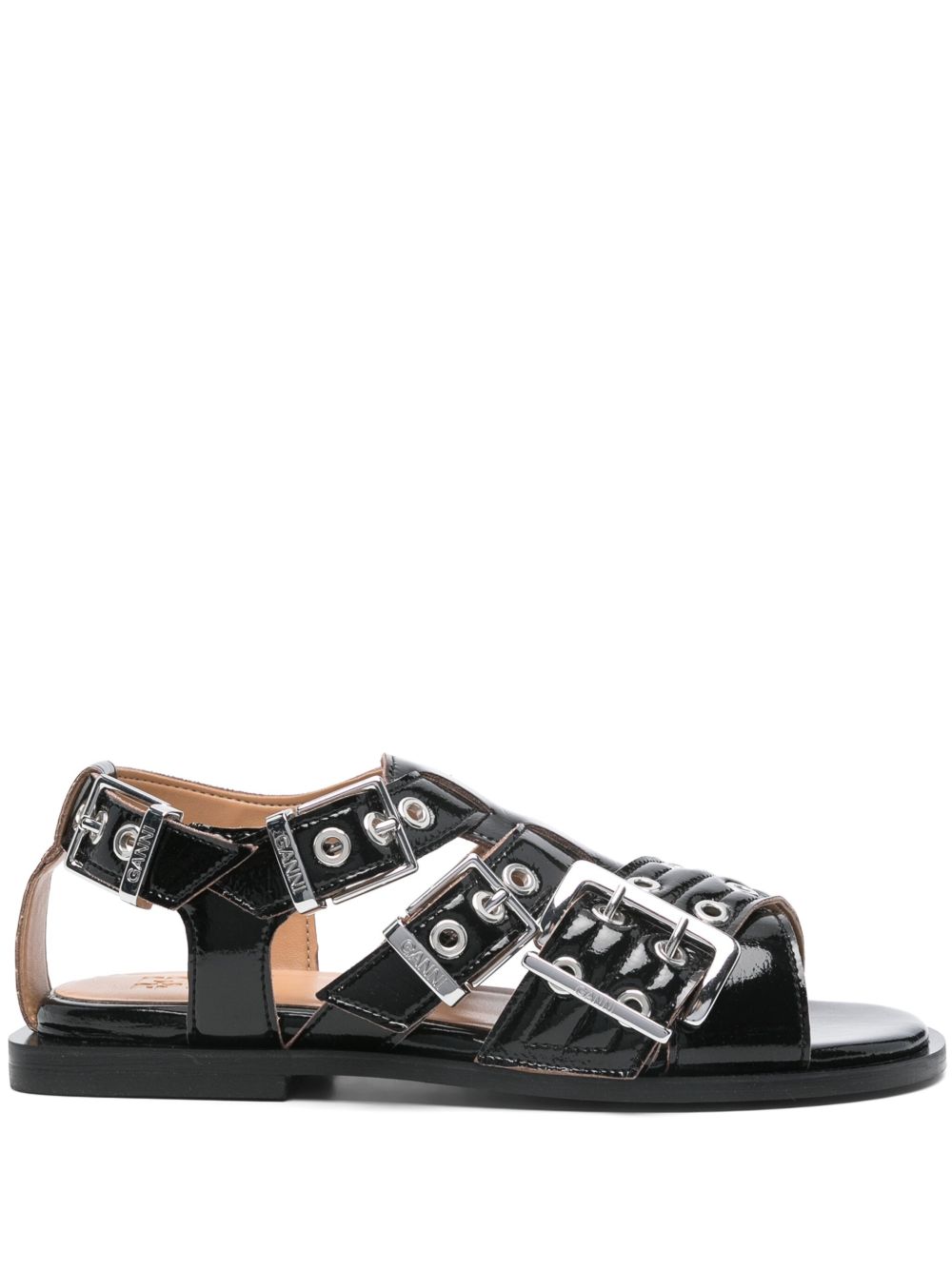 Ganni Women's Eyelet-Detailing Sandals