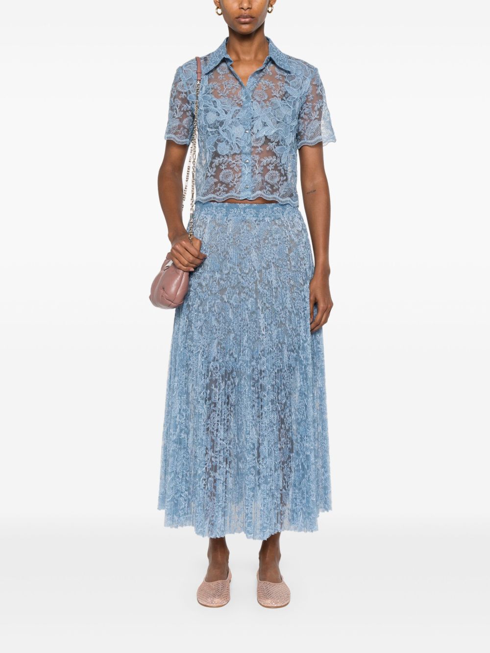 Ermanno Scervino Women's Skirts Clear Blue