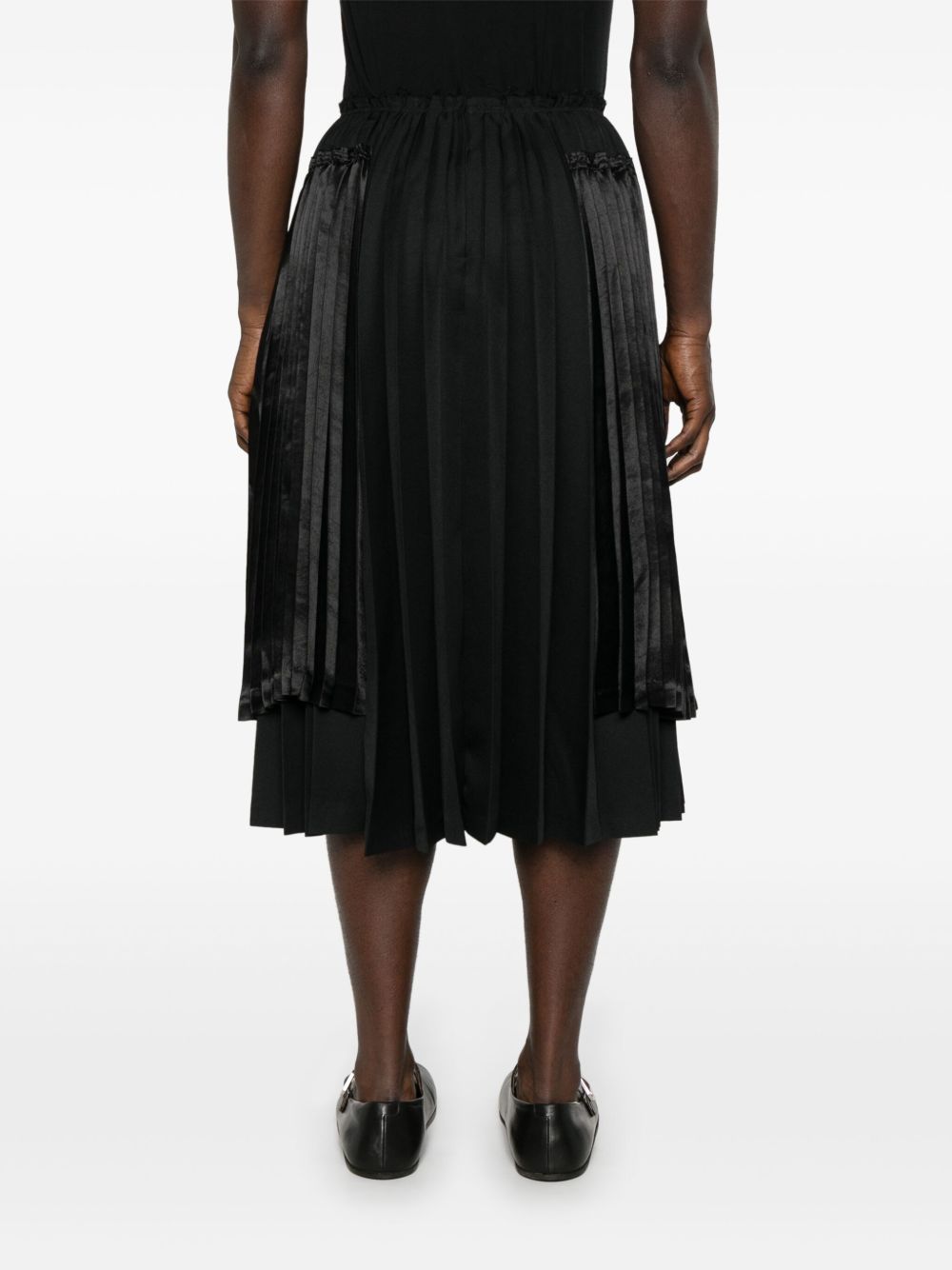 Comme Des Garcons Men's Pleated Midi Skirt