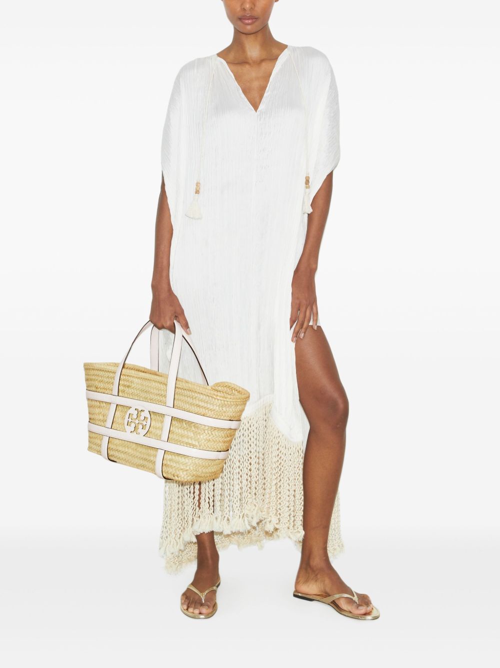 Tory Burch Women's Ella Straw Basket Bag