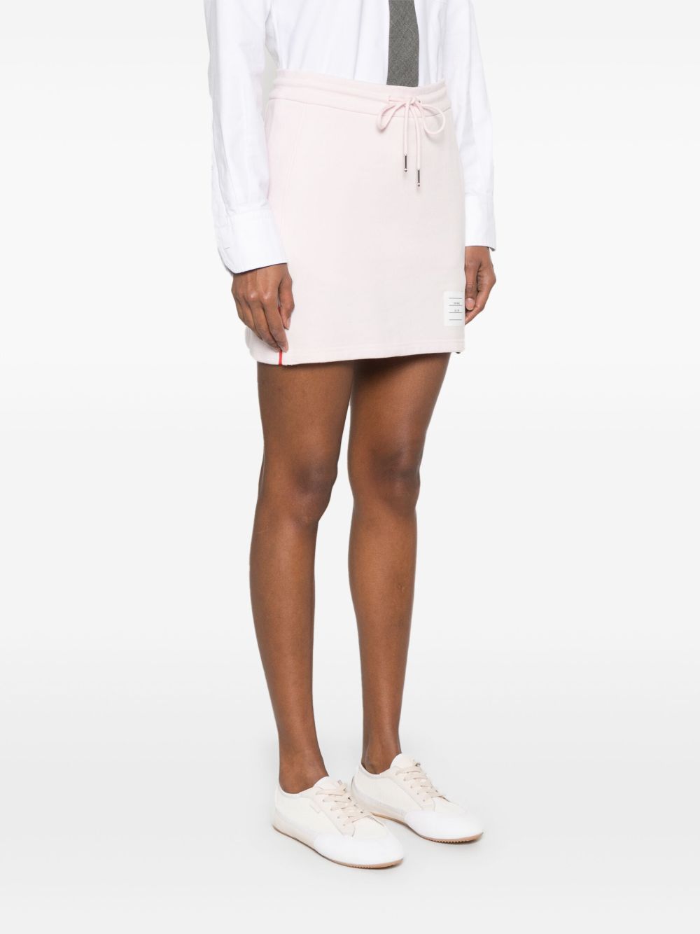 Thom Browne Women's 4-Bar Tab 4Bar Cotton Mini Skirt