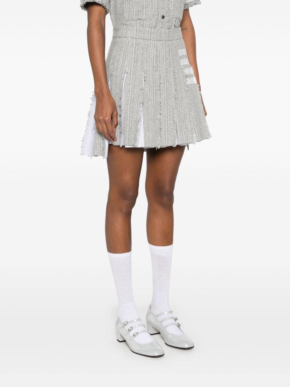 Thom Browne Women's 4-Bar Stripe 4Bar Cotton Blend Skirt