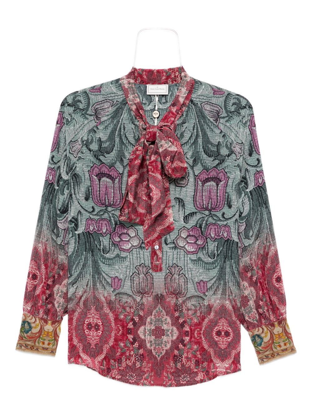 Pierre Louis Mascia Women's Printed Silk Shirt