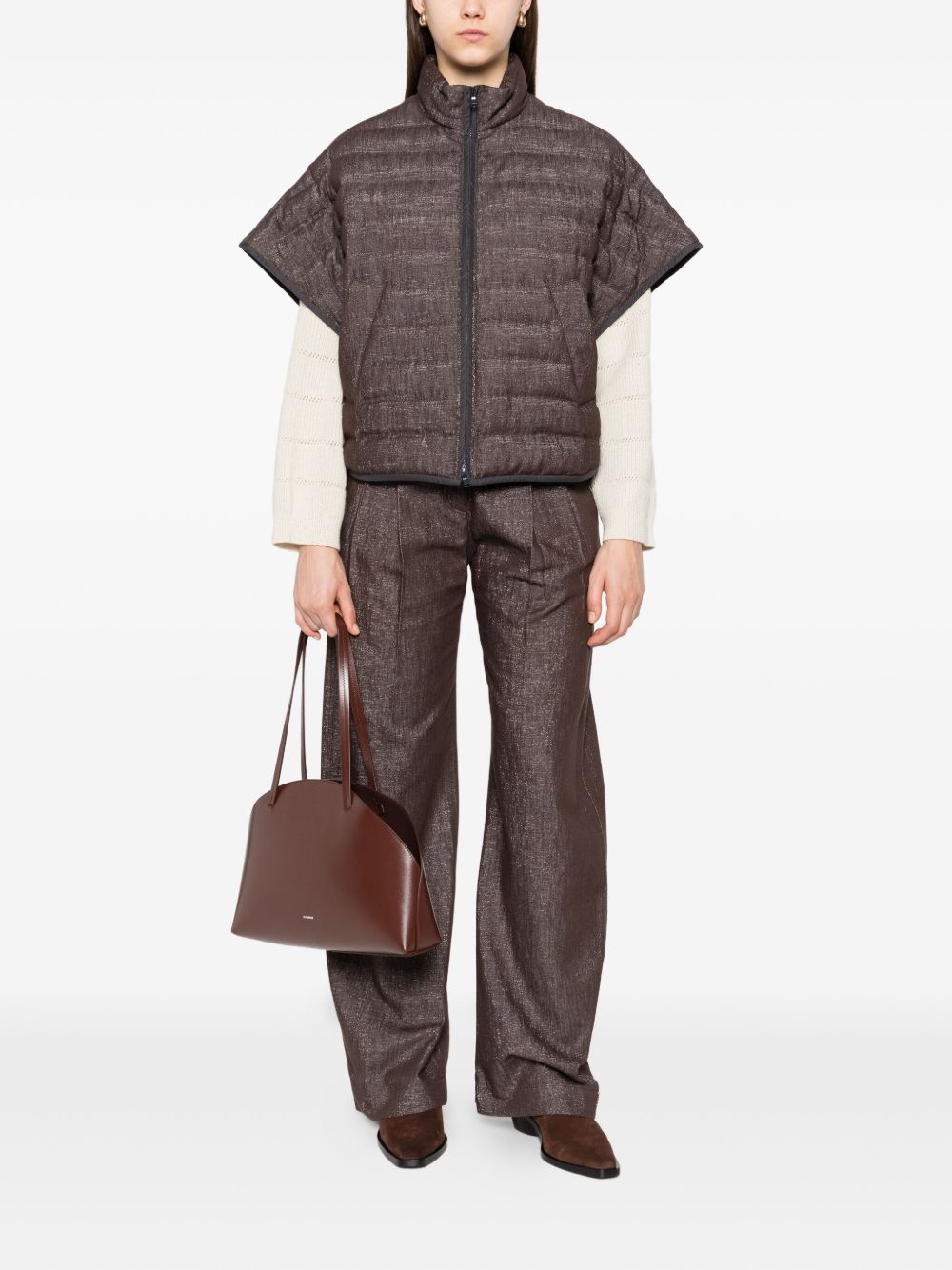 Brunello Cucinelli Women's Quilted Zip-Front Jacket