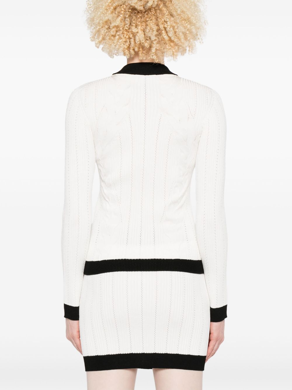 Balmain Women's Two-Tone Cardigan