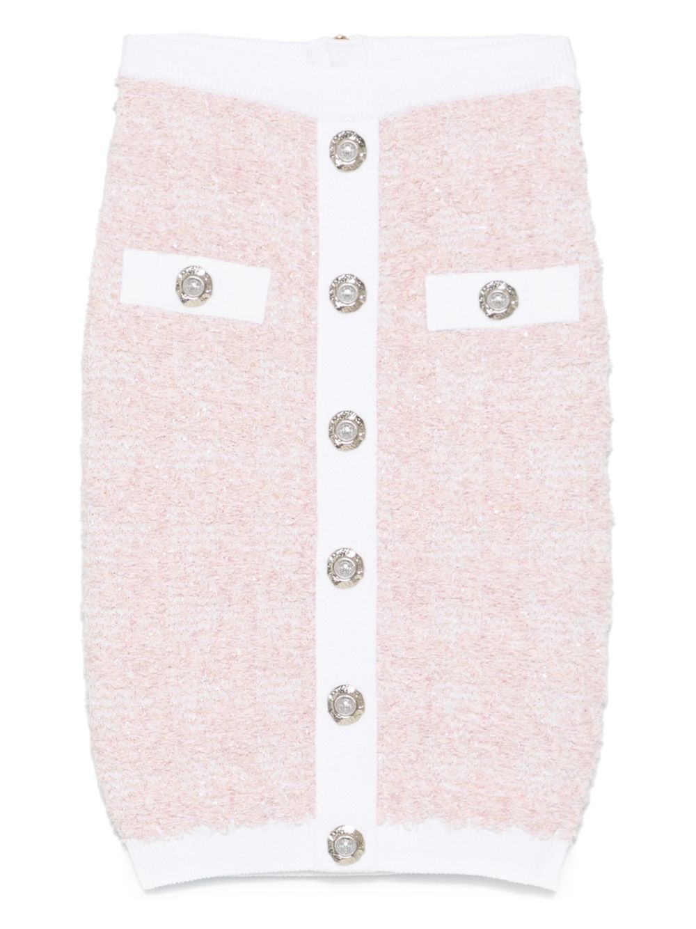 Balmain Women's Tweed Pencil Skirt