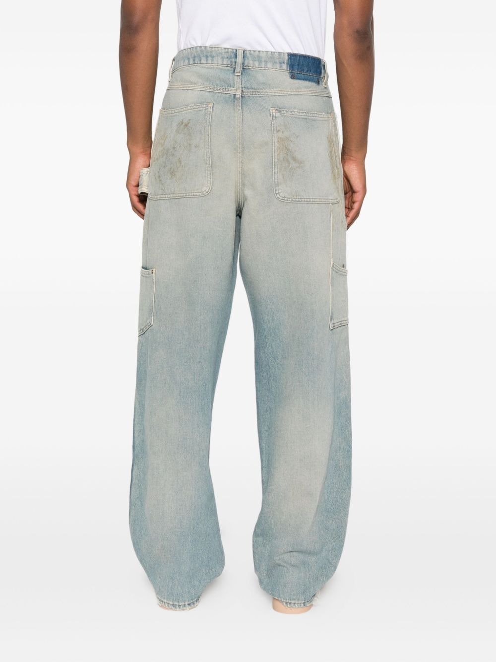 Golden Goose Men's Destroyed Denim Cotton Jeans