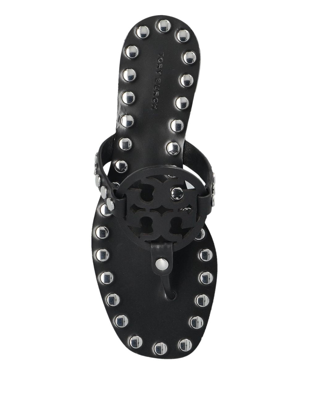 Tory Burch Women's Studded Miller Patent Flat Sandals