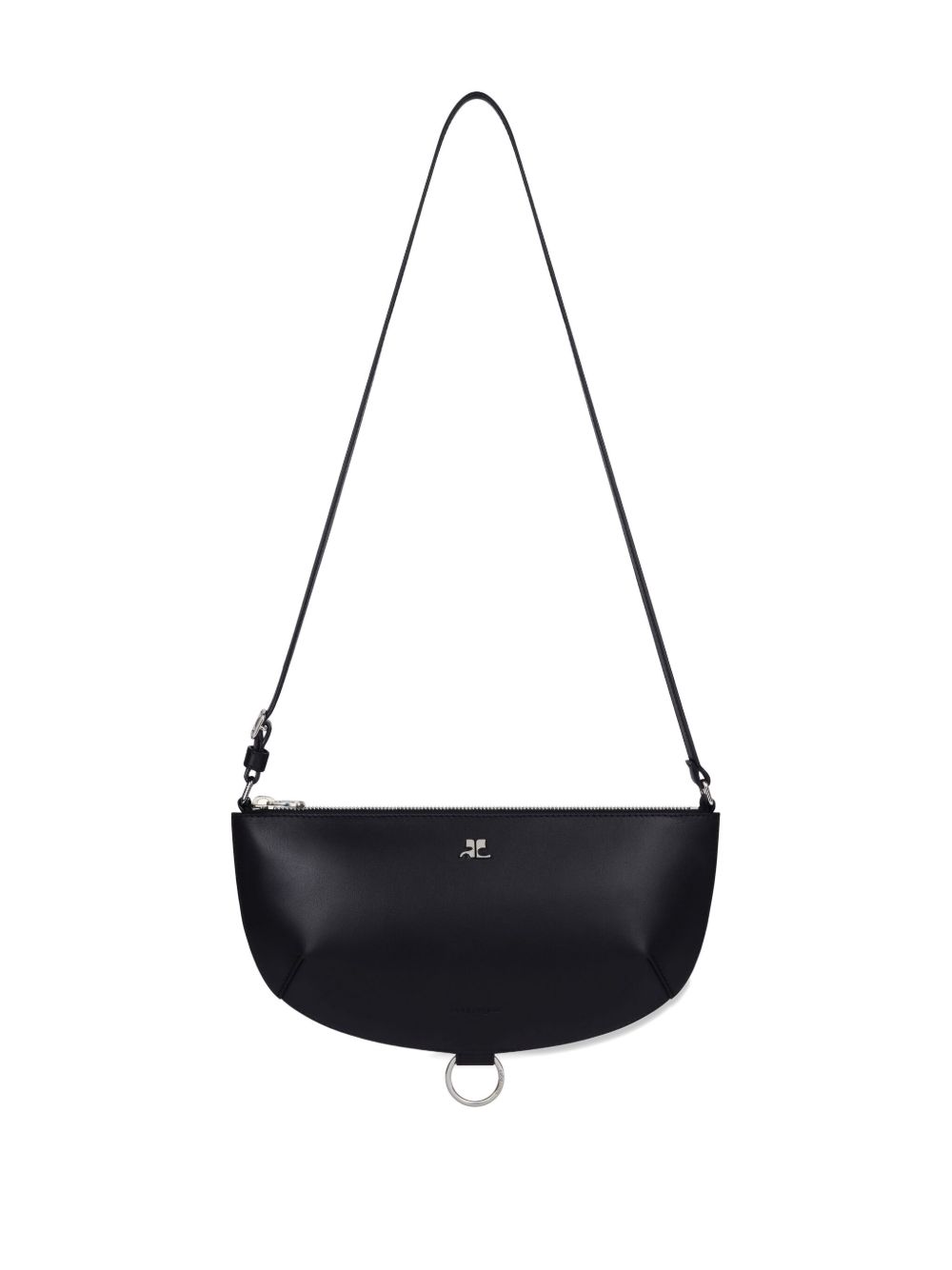 Courreges Pre Women's Half-Moon Leather Shoulder Bag