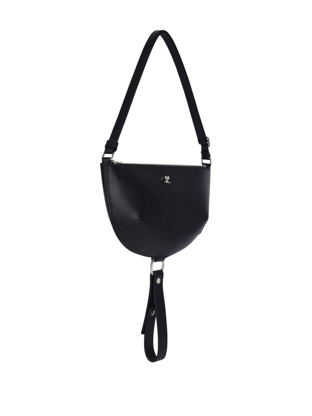 Courreges Pre Women's Half-Moon Leather Shoulder Bag